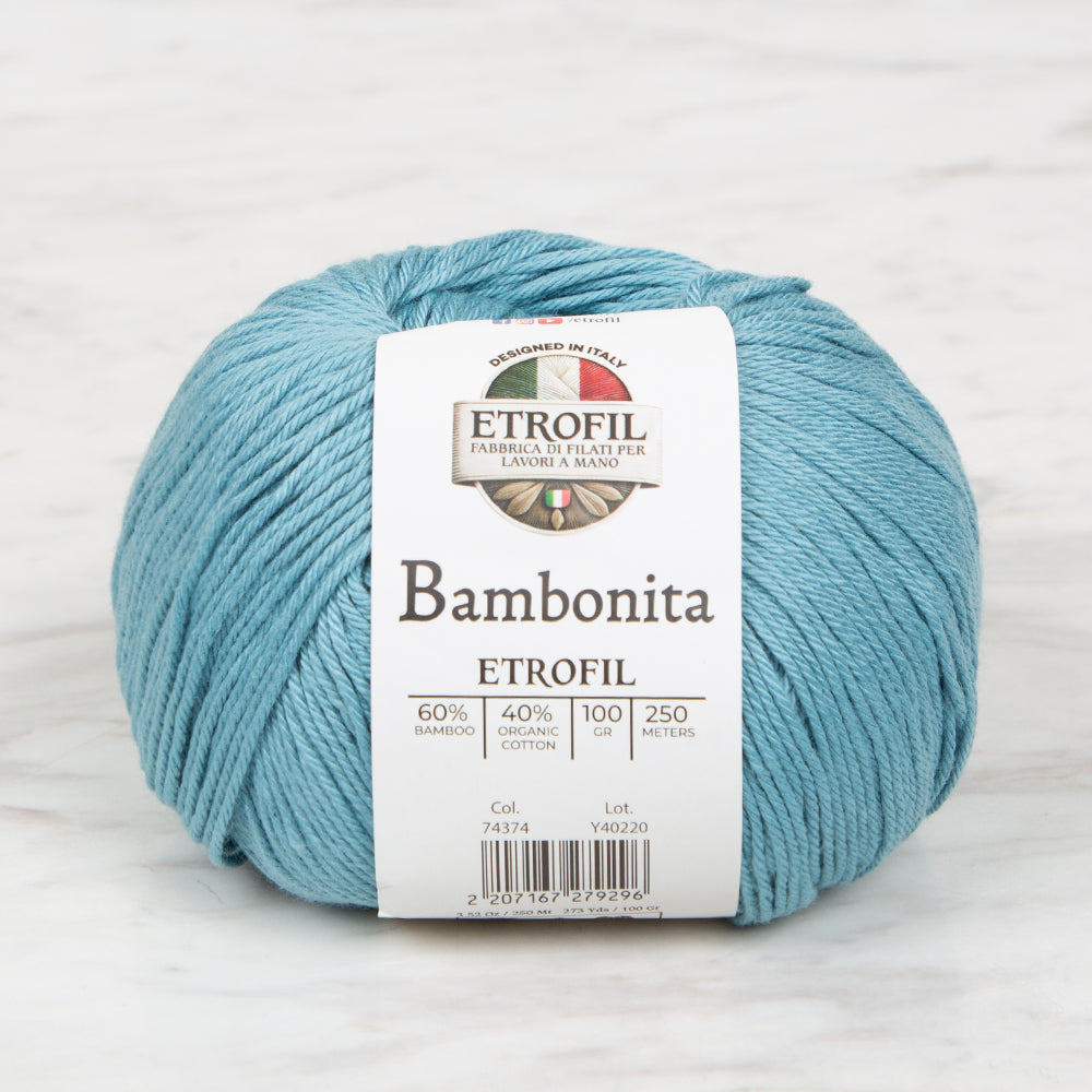 Etrofil Bambonita Turkuaz El Örgü İpi - 74374